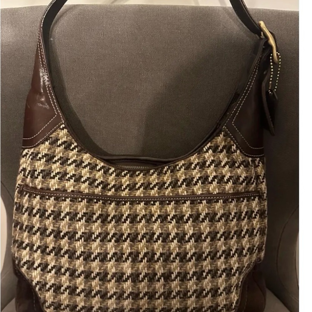 RARE Vintage Coach Hamilton Tweed Handbag